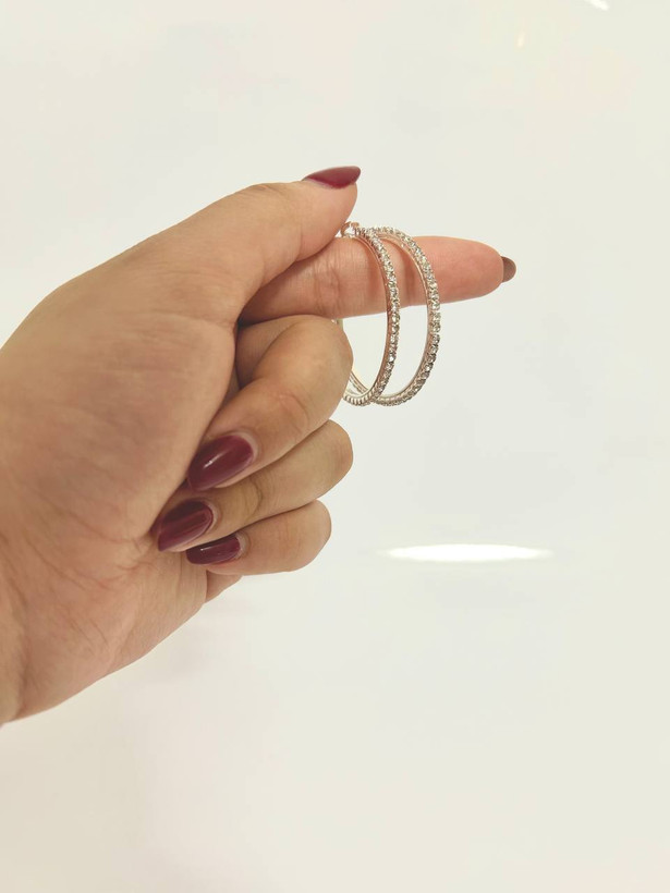 گوشواره تنیسی حلقه ای استیل