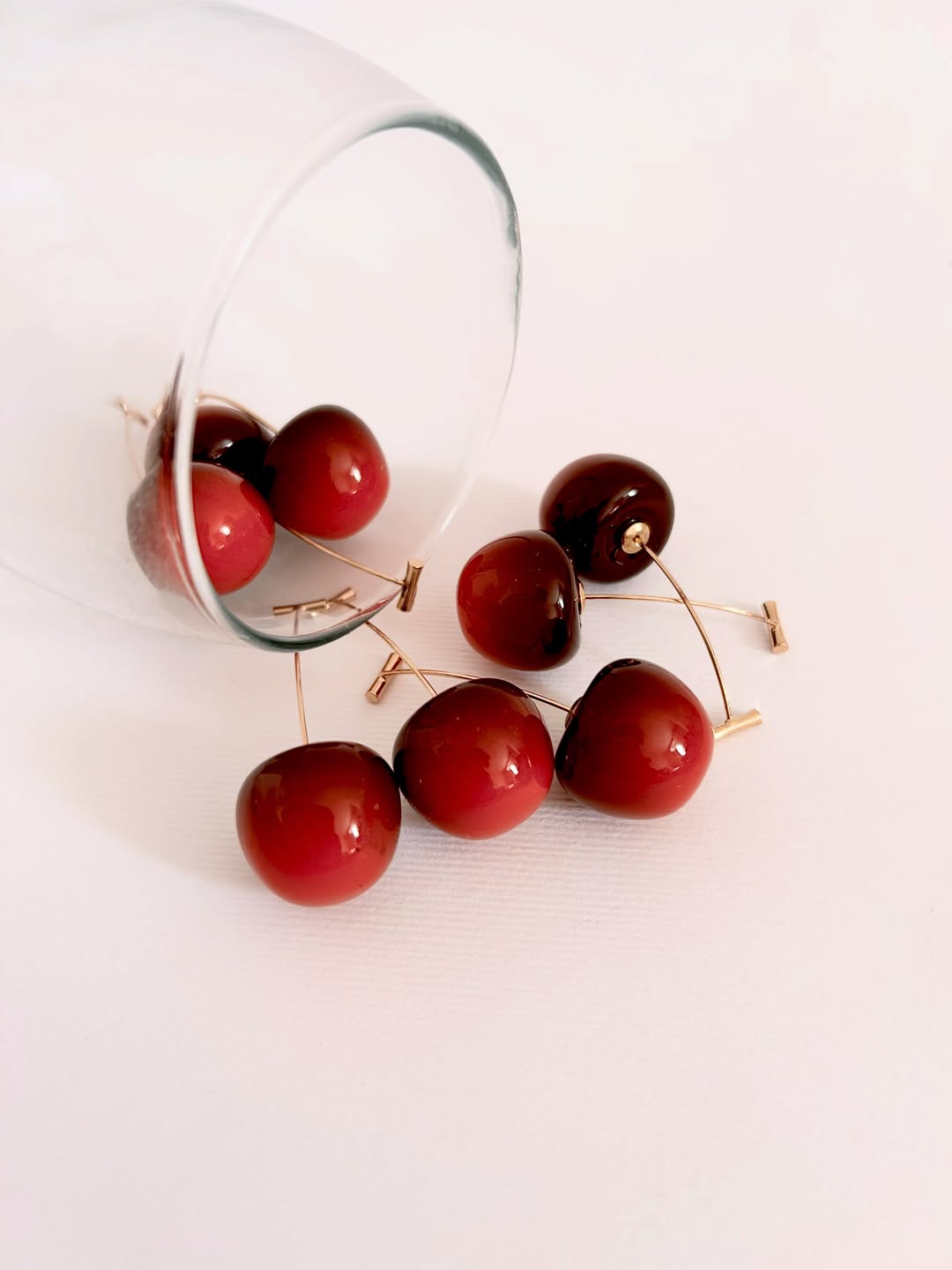 گوشواره گیلاسی استیل